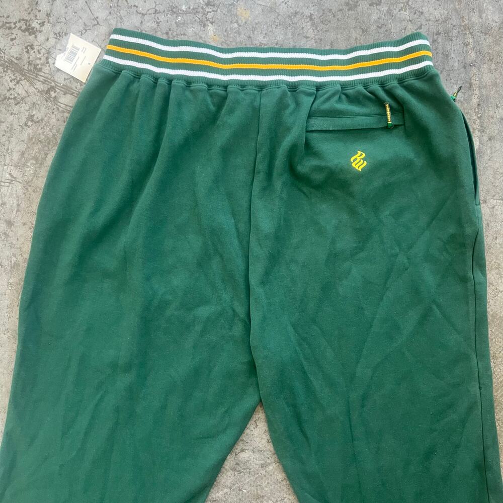 ROCAWEAR Baggy Sweatpants Green Yellow Y2K Hip Hop Deadstock 3XL - Picture 2 of 14